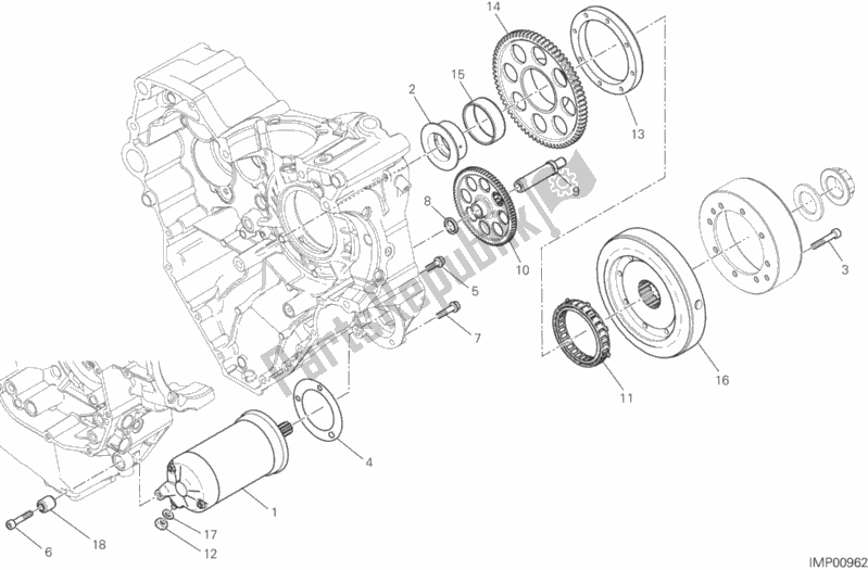 Toutes les pièces pour le Démarrage Et Allumage électrique du Ducati Diavel FL Thailand 1200 2016